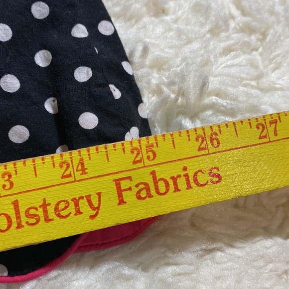 SAM TY BLACK & WHITE BARBIECORE POLKA DOT SKIRT PINK Peak a boo Hem Size… - Picture 11 of 11